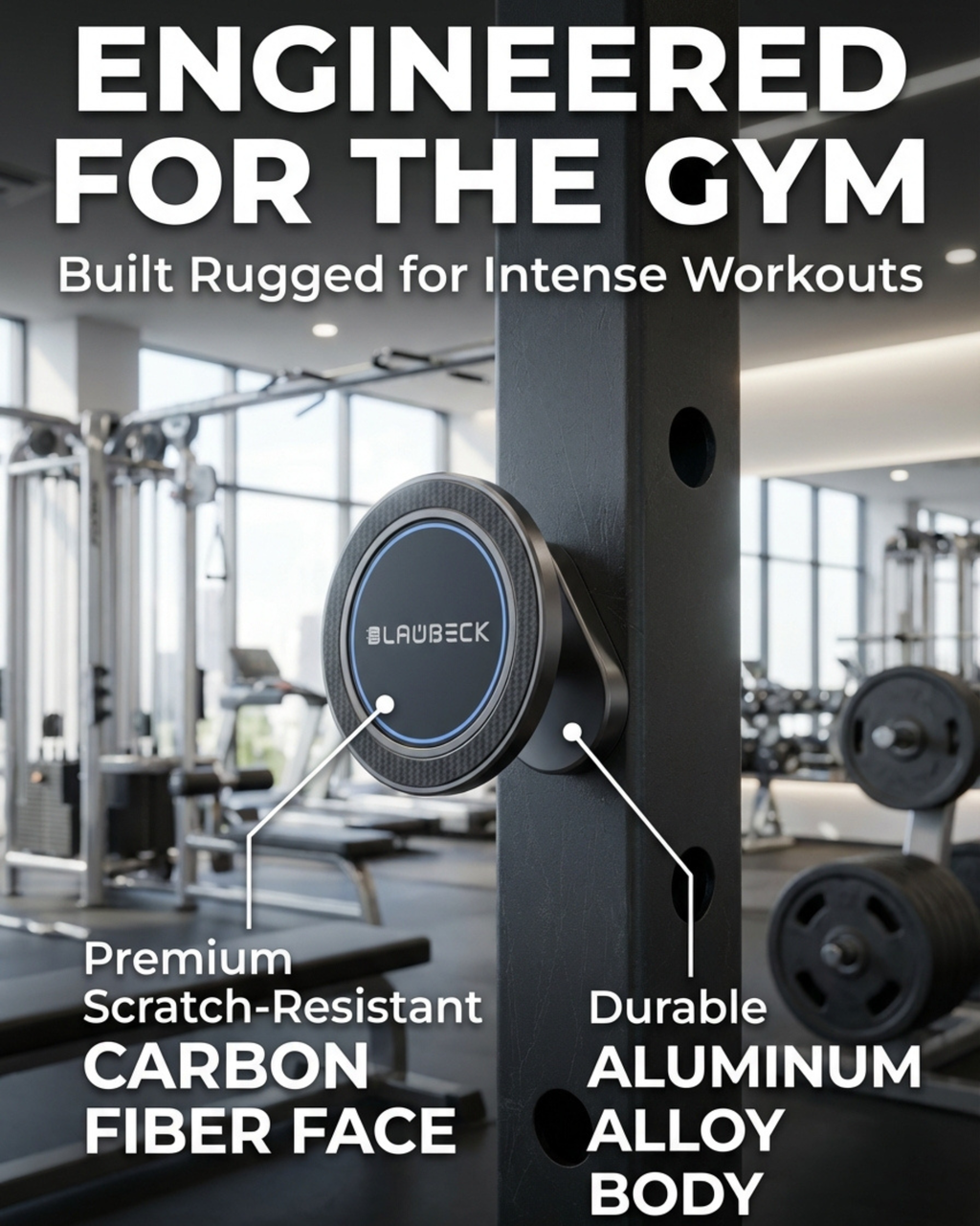 Magnetic Gym Phone Holder