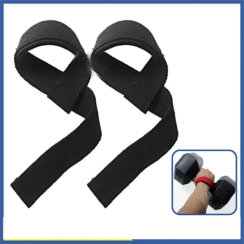 Non-Slip Gym Wrist Straps – Dumbbell Lifting Wraps