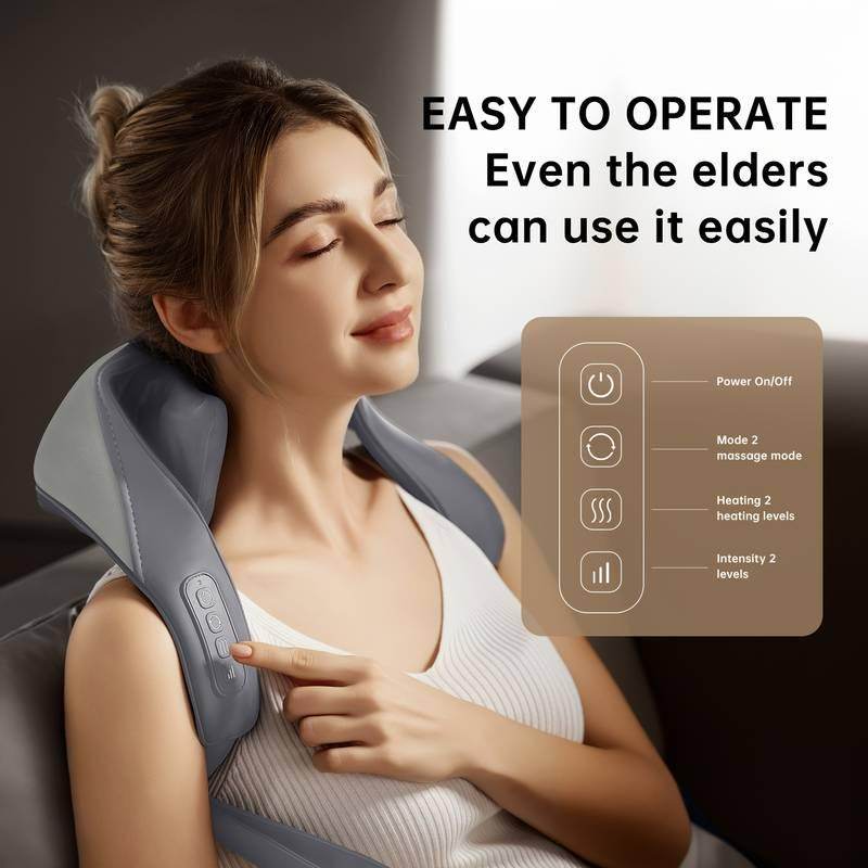 Wireless neck and back massager