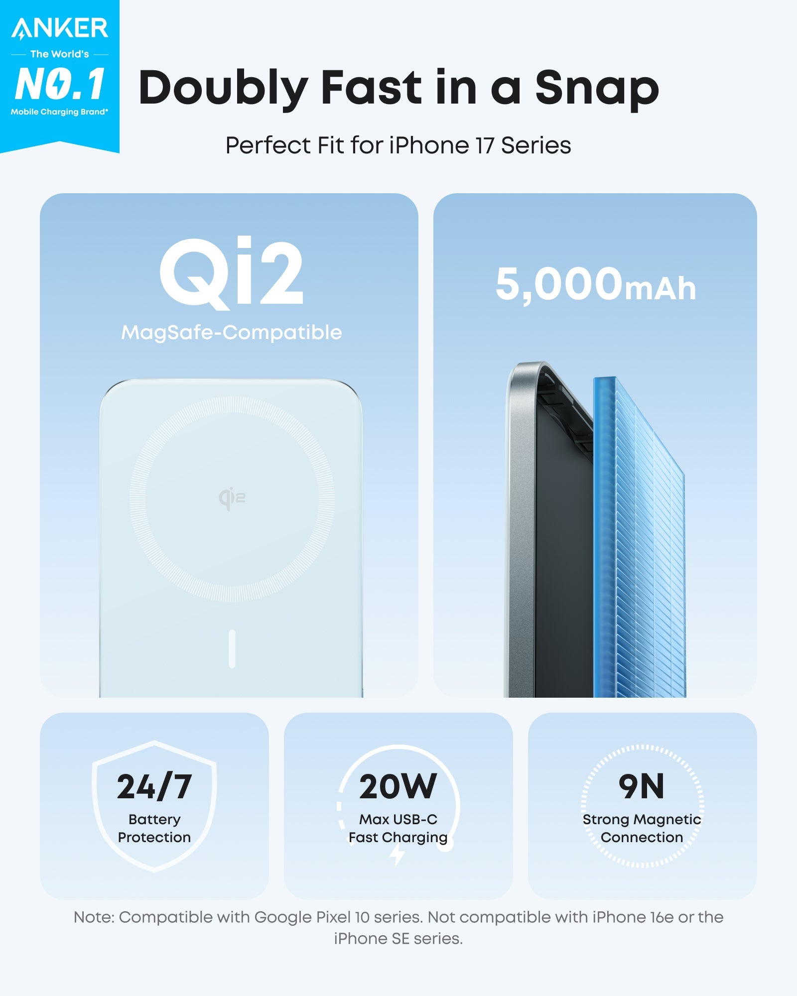 Anker Nano 5K Magnetic Power Bank