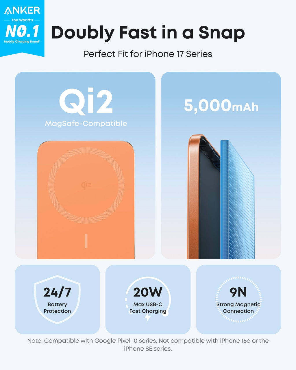 Anker Nano 5K Magnetic Power Bank