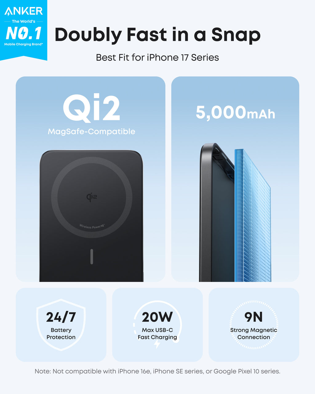 Anker Nano 5K Magnetic Power Bank