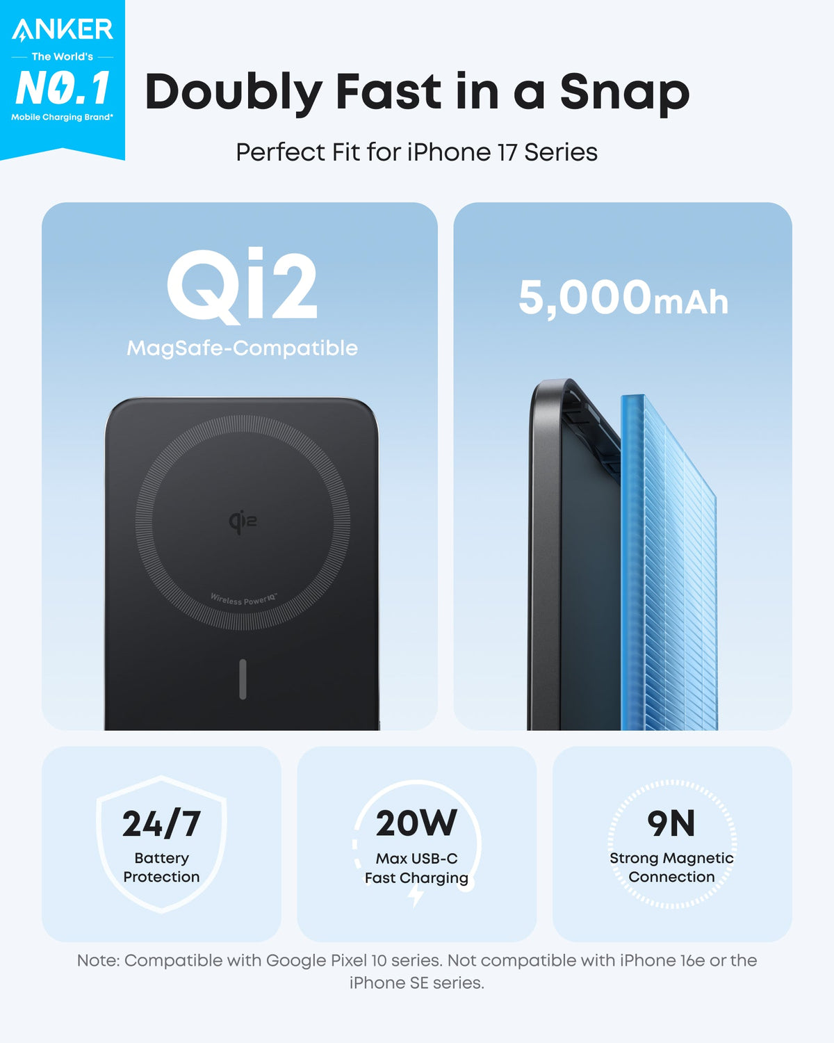 Anker Nano 5K Magnetic Power Bank
