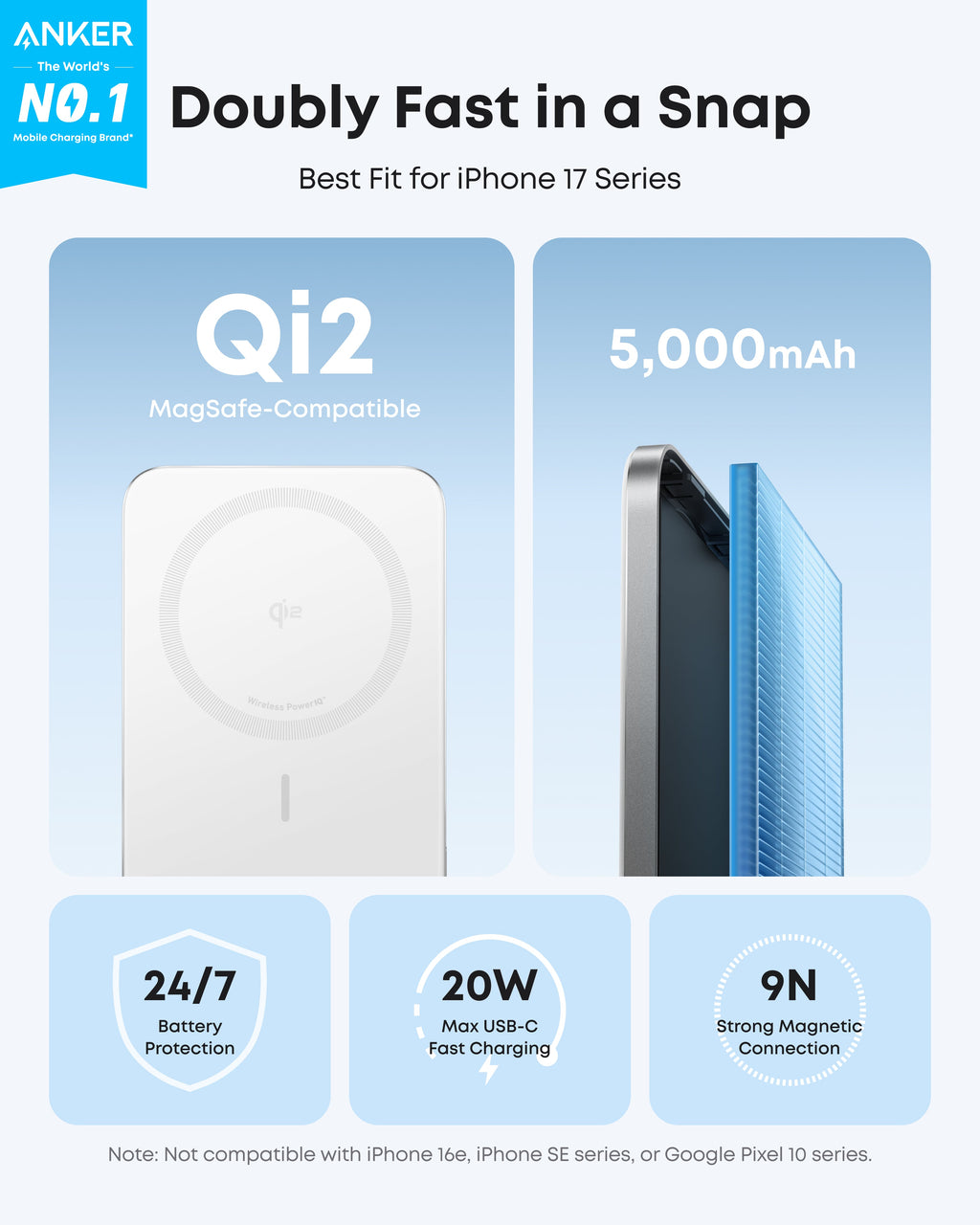 Anker Nano 5K Magnetic Power Bank