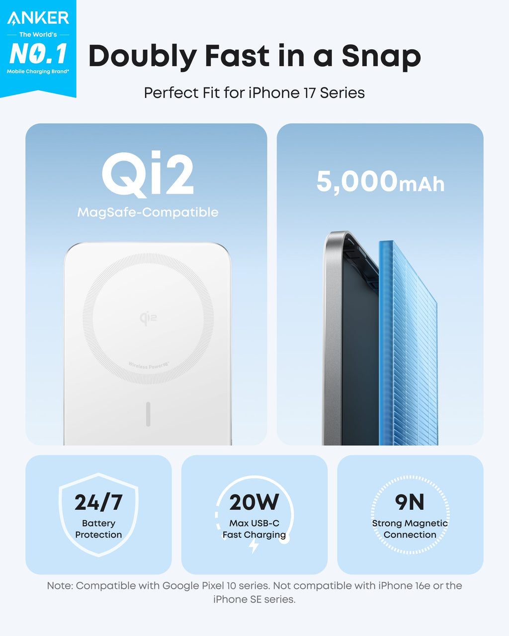 Anker Nano 5K Magnetic Power Bank
