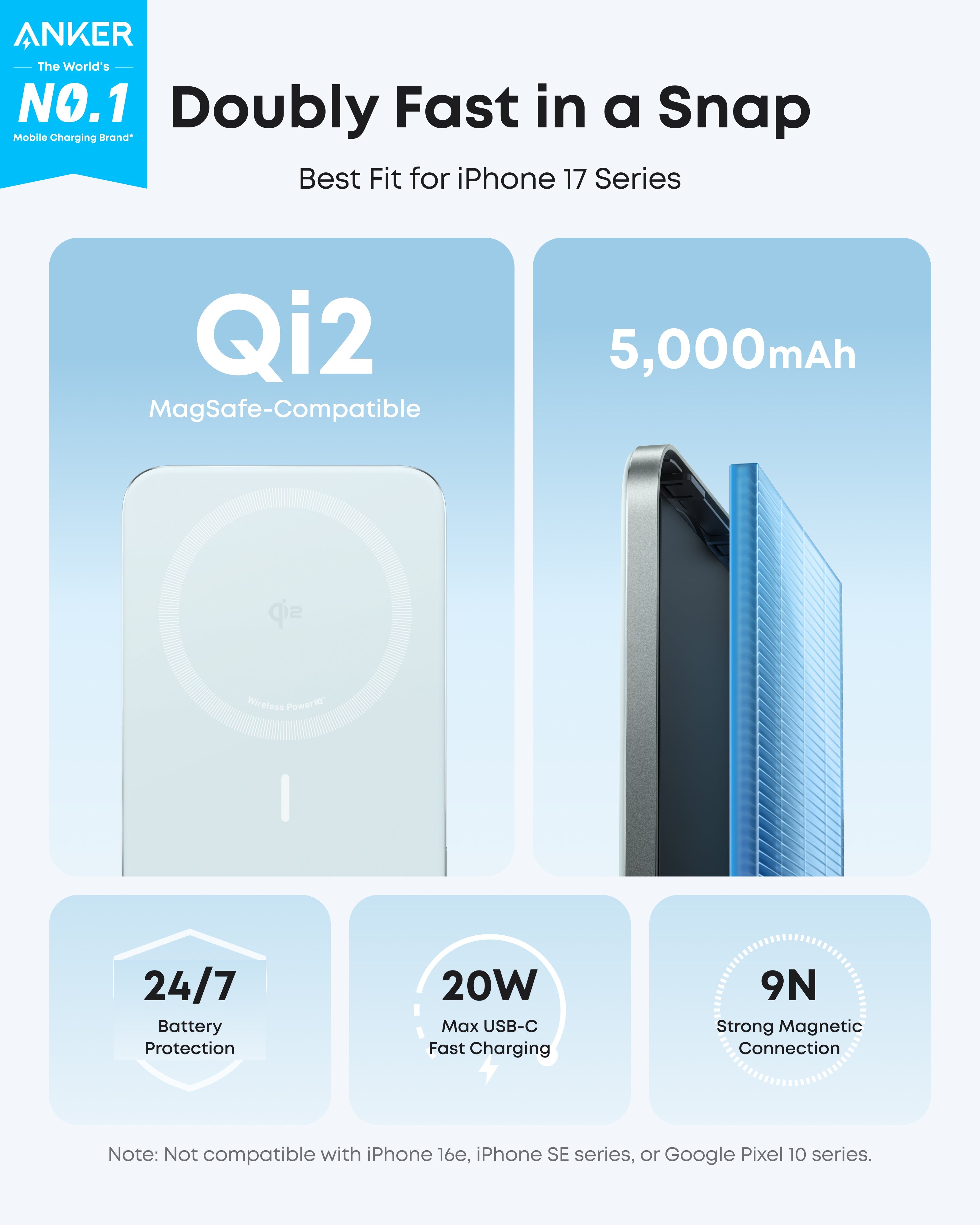 Anker Nano 5K Magnetic Power Bank