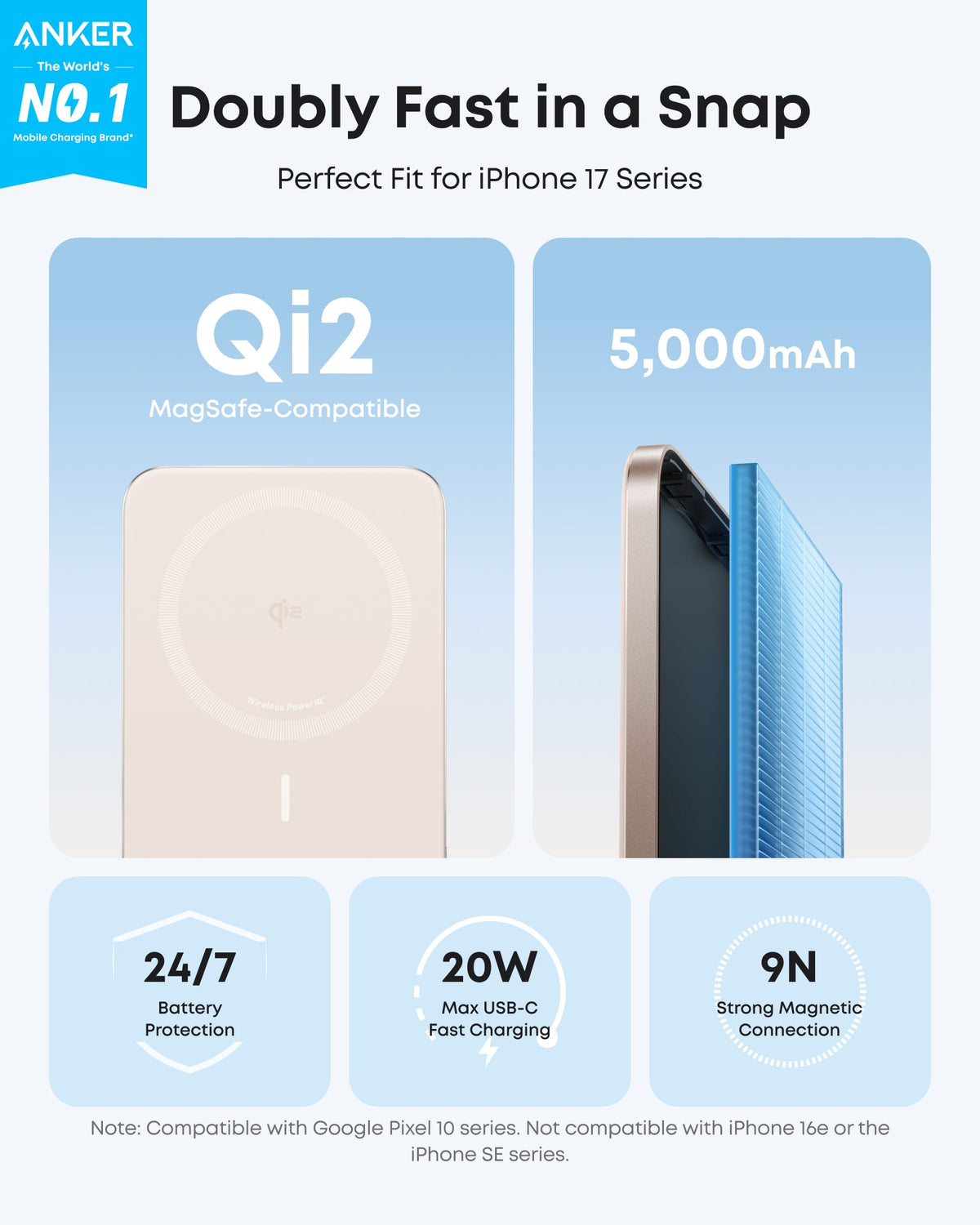 Anker Nano 5K Magnetic Power Bank