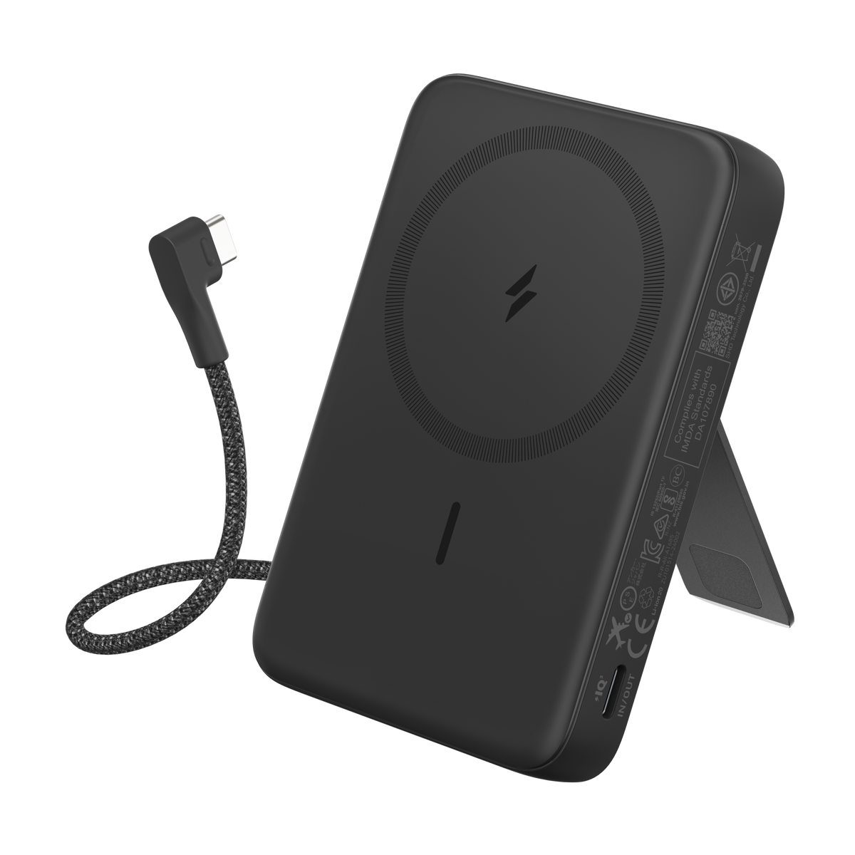 Anker Zolo 10,000mAh magnetic power bank with built-in USB-C cable