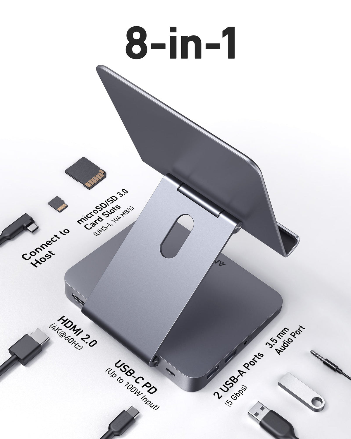 Anker 551 USB-C Hub Tablet Stand