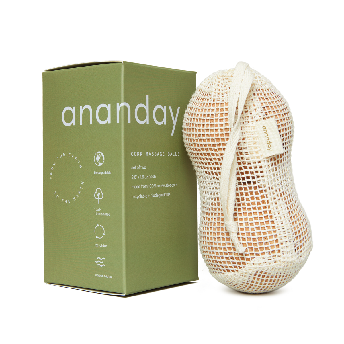 Cork Recovery Massage Ball Set