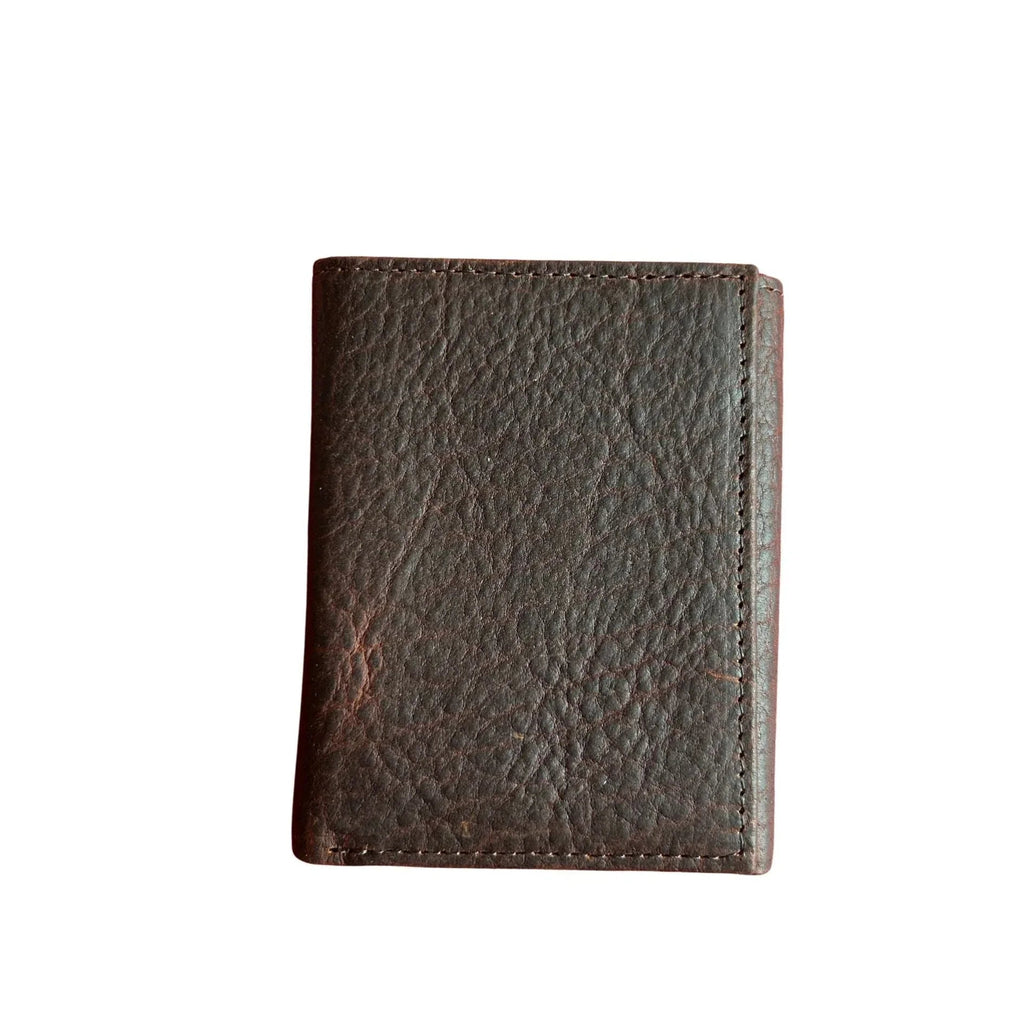 Bison Leather Trifold Wallet
