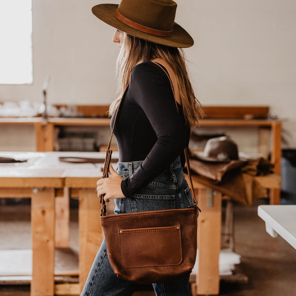 USA-Made Leather Field Bag