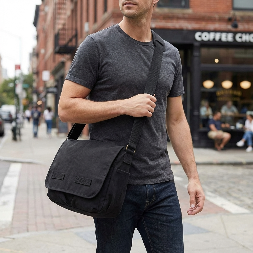 Canvas Messenger Bag