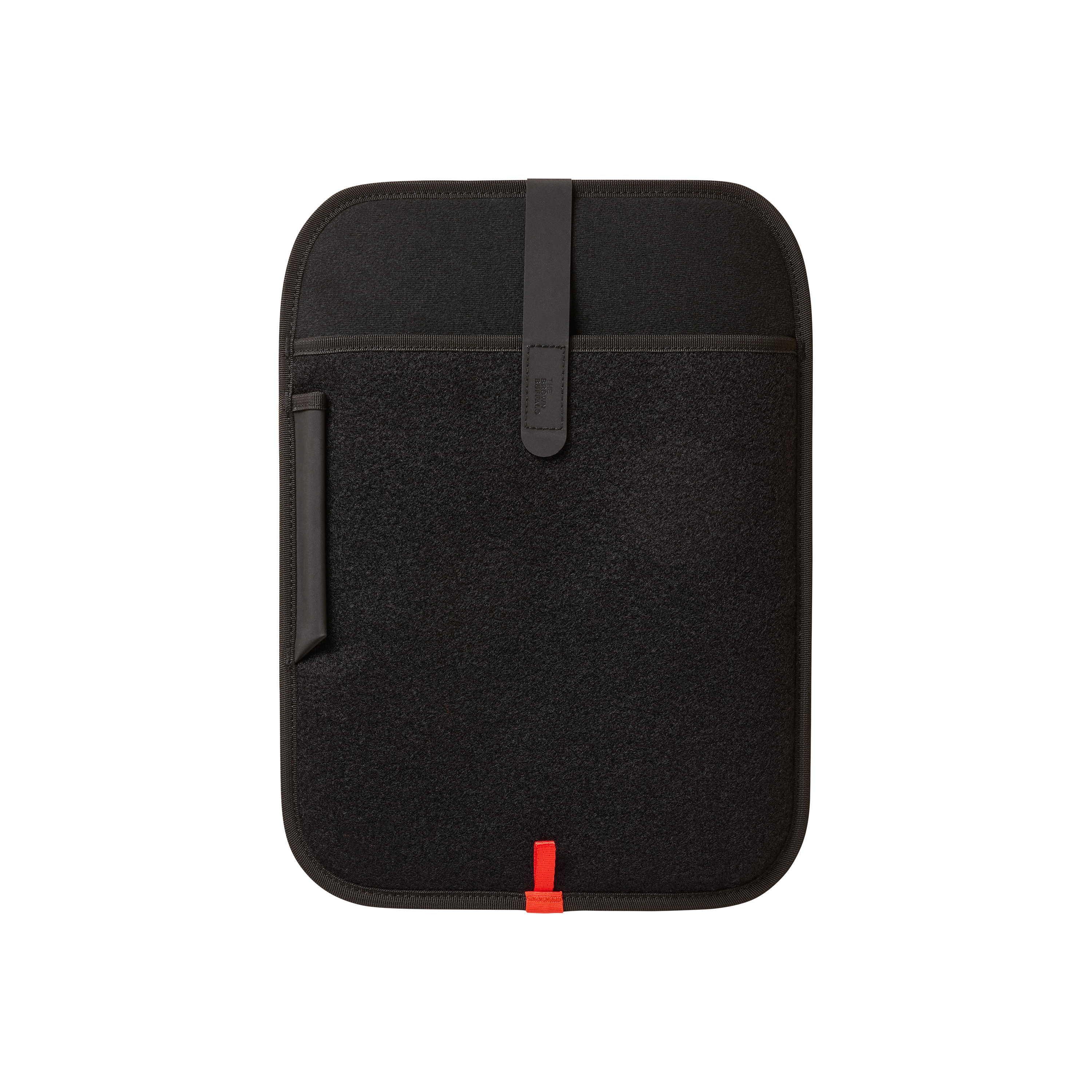 The Brown Buffalo black laptop sleeve