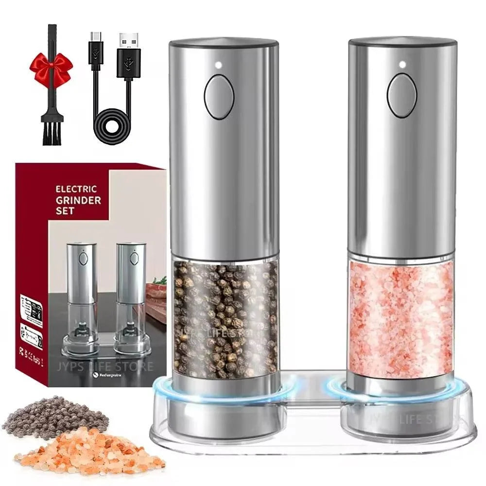 Rechargeable electric pepper grinder