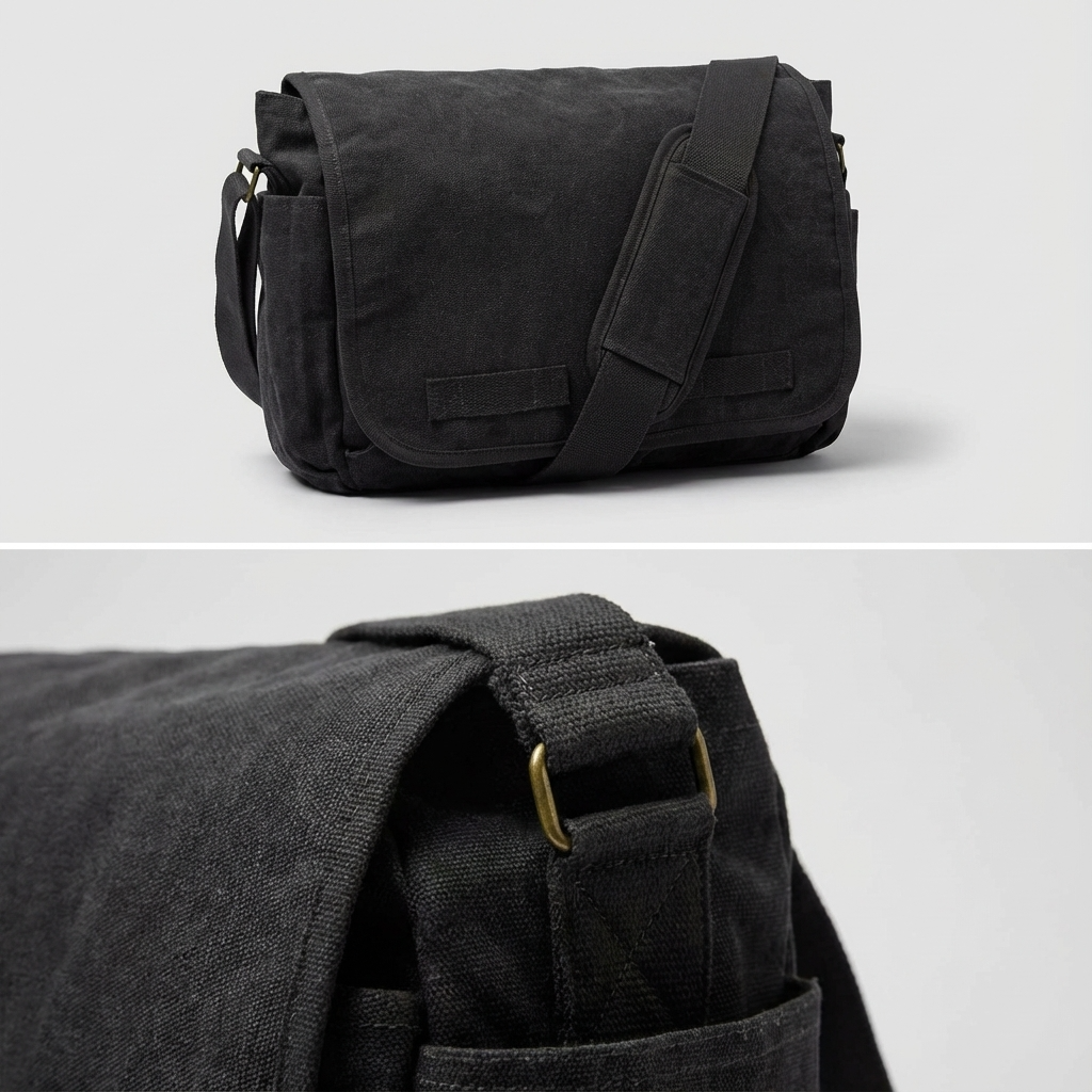 Canvas Messenger Bag