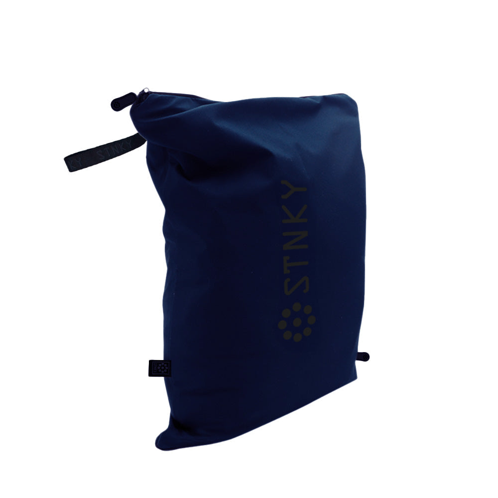 Blue STNKY Bag Pro shown upright against a white background.