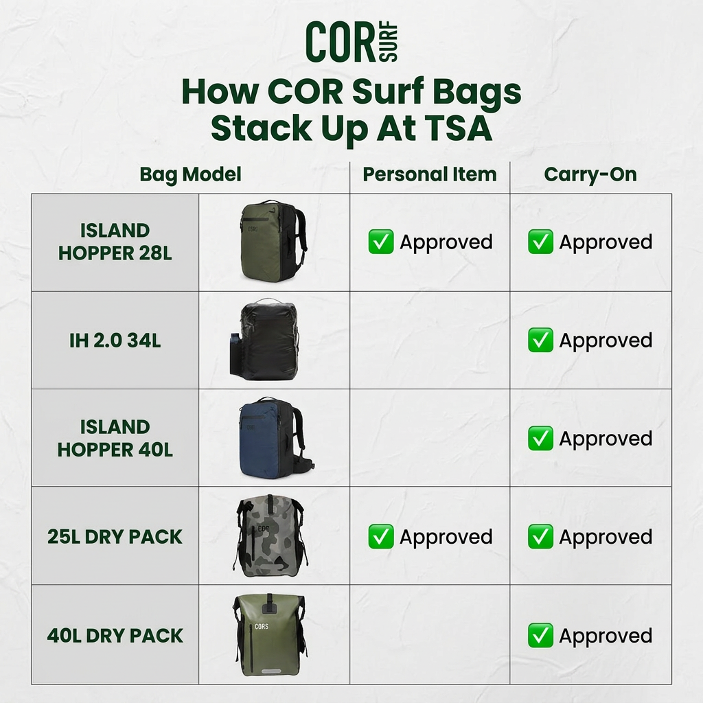Island Hopper Travel Backpack 28L