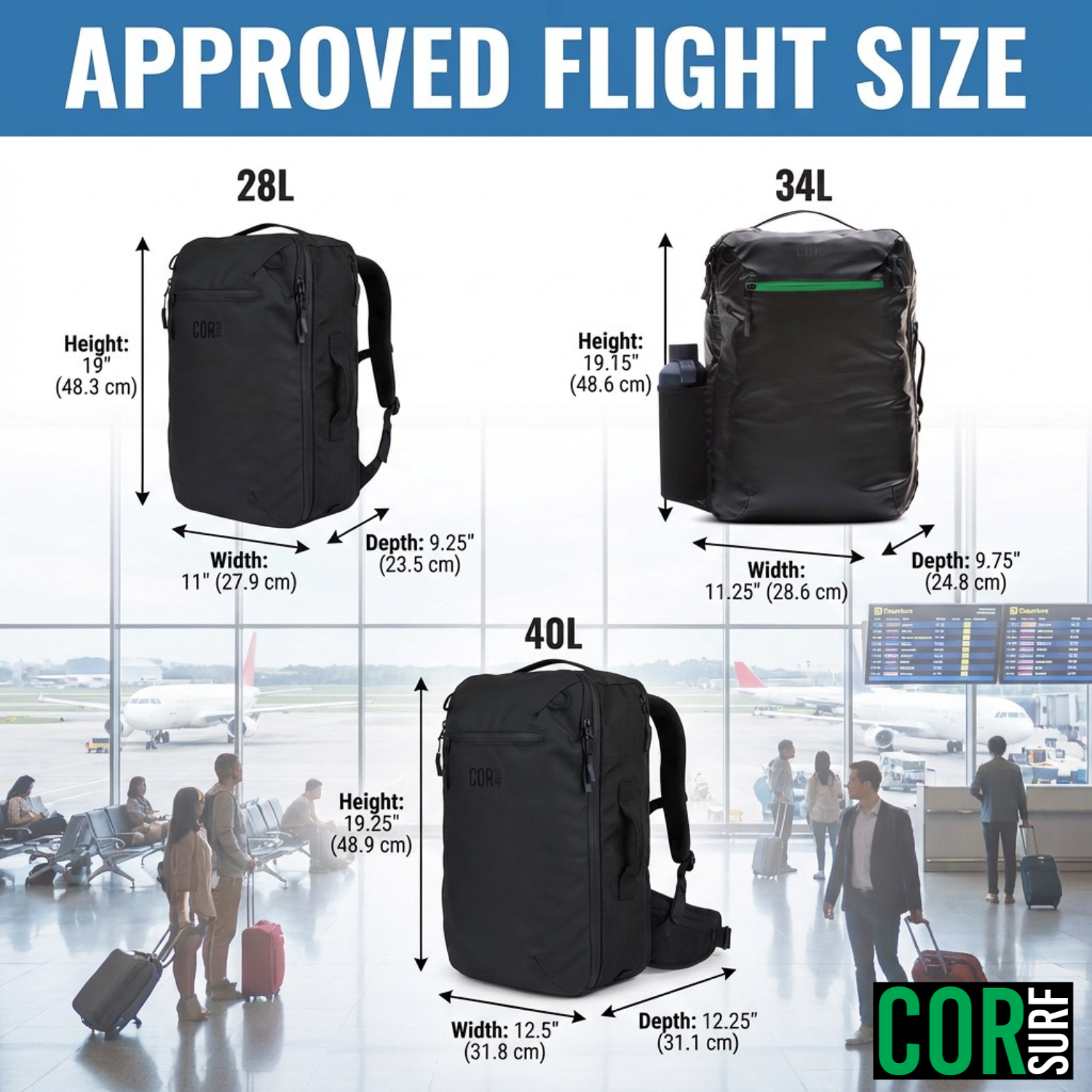 Island Hopper Travel Backpack 28L