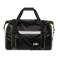 Green COR Surf waterproof roll-top dry duffel bag shown against a white background.