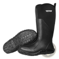 Black men's insulated waterproof rubber boots.
