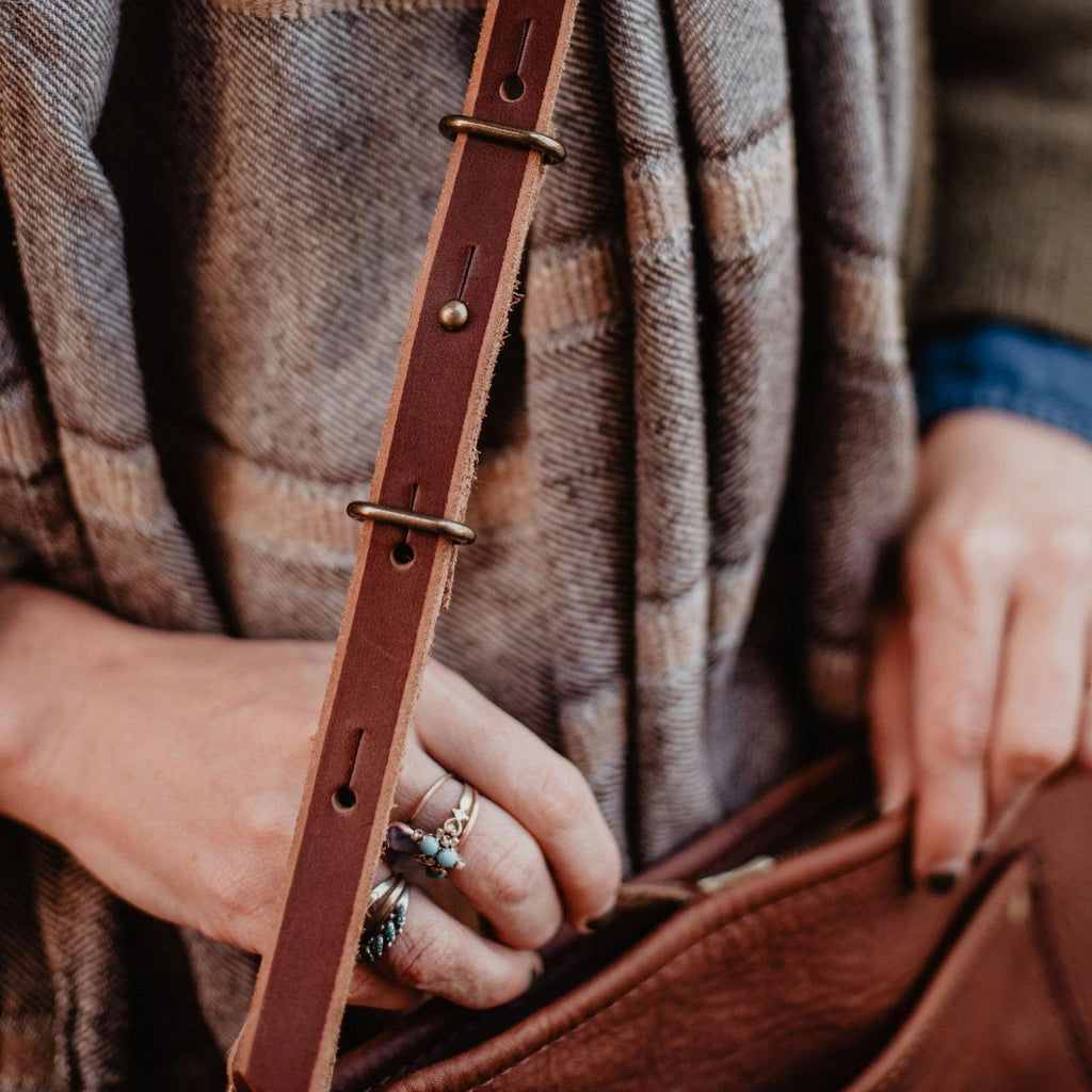 USA-Made Leather Field Bag