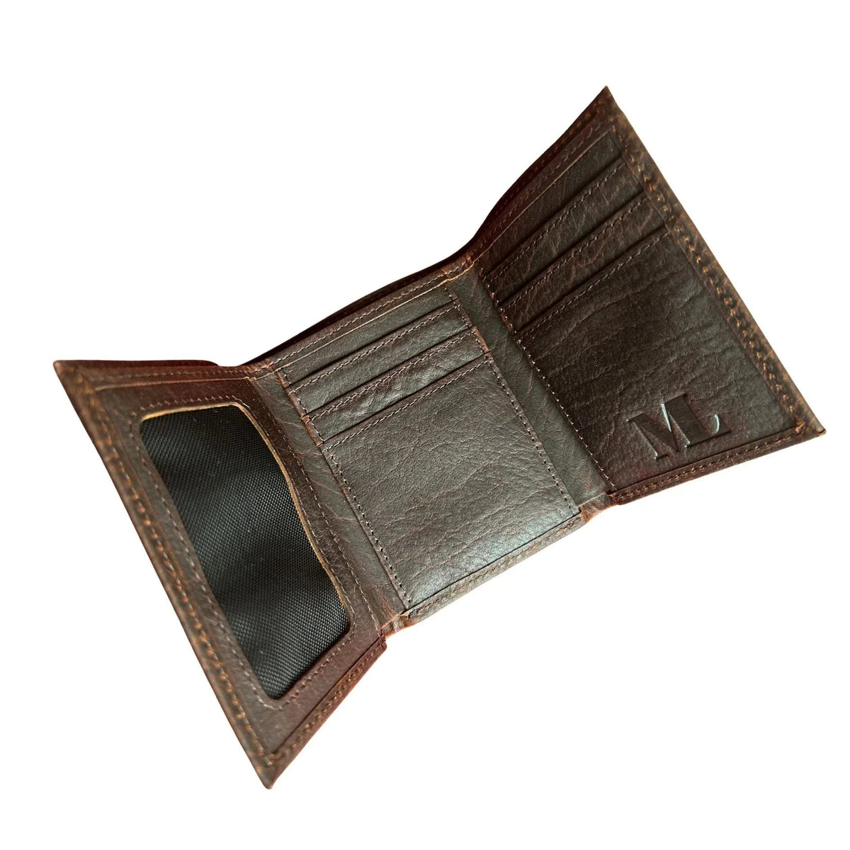 Bison Leather Trifold Wallet